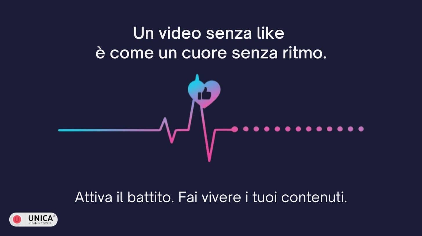 Gráfico que muestra una línea de electrocardiograma transformándose en un icono de «me gusta» para representar la importancia de los «me gusta» en TikTok.