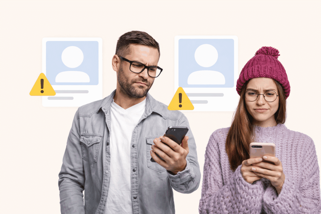 profili social con pochi follower e commenti